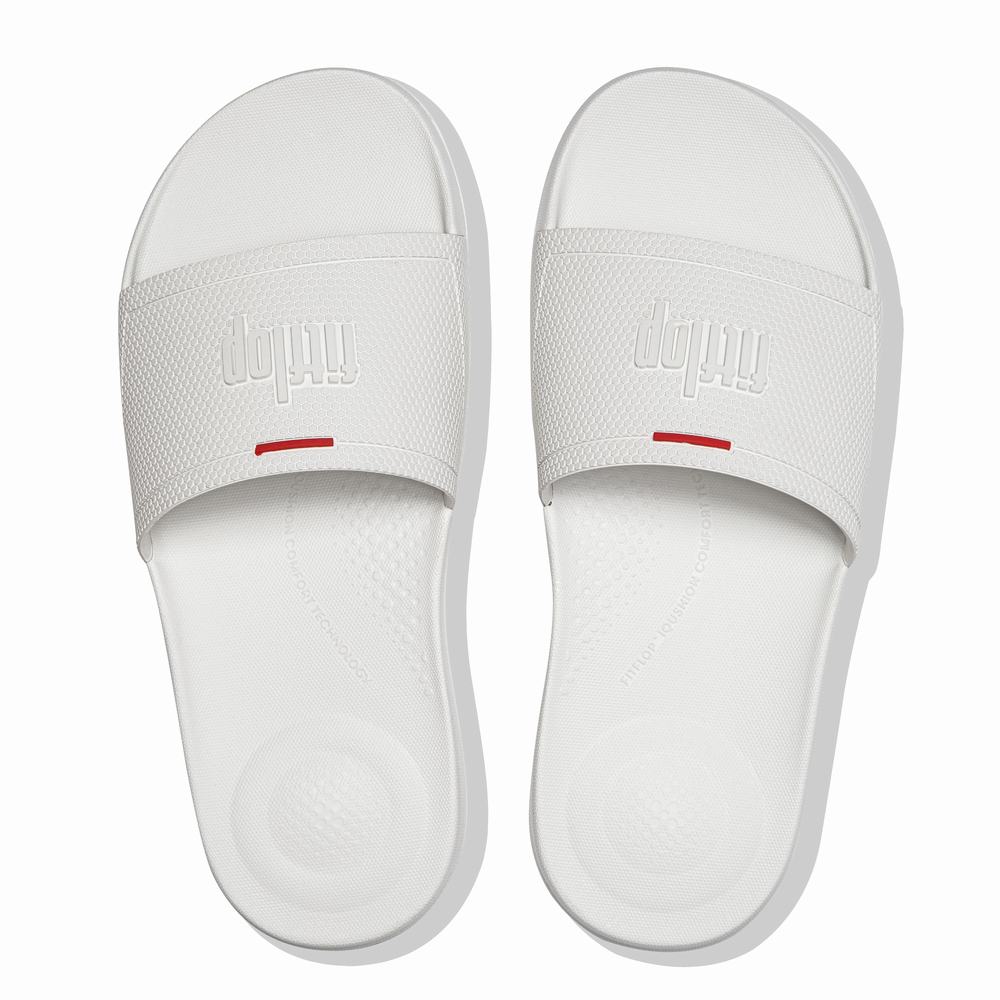 Claquette Fitflop IQUSHION Pool Femme Blanche | ZXH-928154