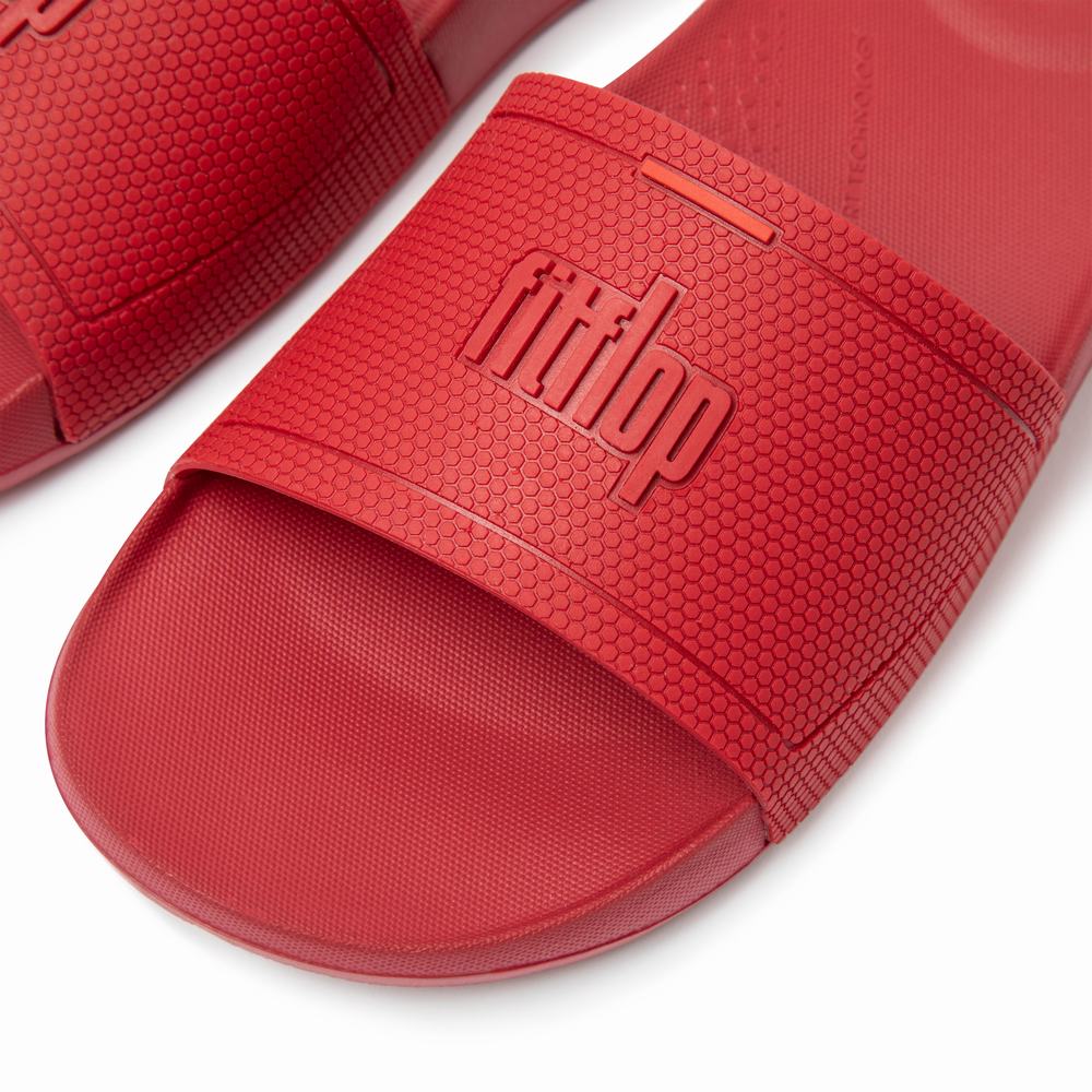 Claquette Fitflop IQUSHION Pool Femme Rouge Foncé | GVE-372908