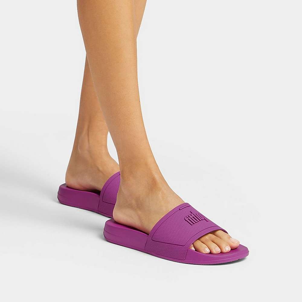 Claquette Fitflop IQUSHION Pool Femme Violette | TNX-978624