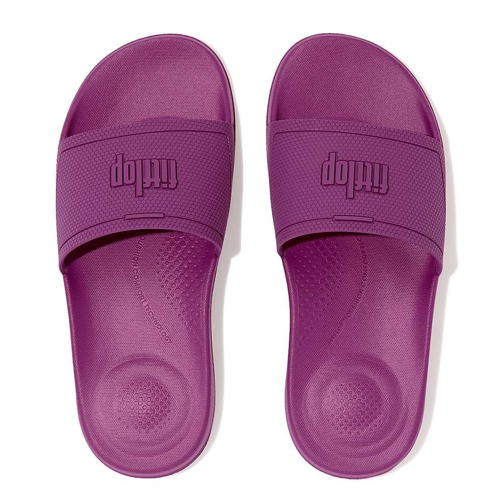 Claquette Fitflop IQUSHION Pool Femme Violette | TNX-978624