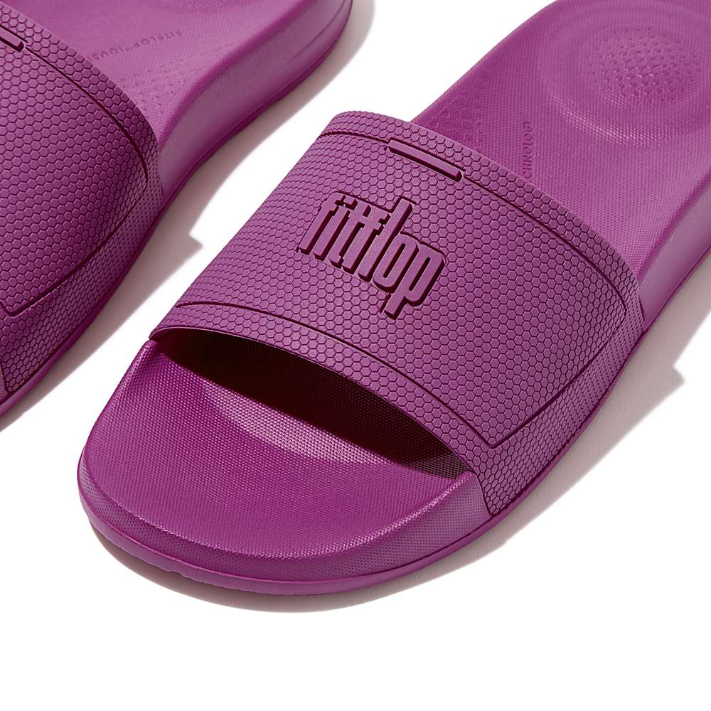 Claquette Fitflop IQUSHION Pool Femme Violette | TNX-978624