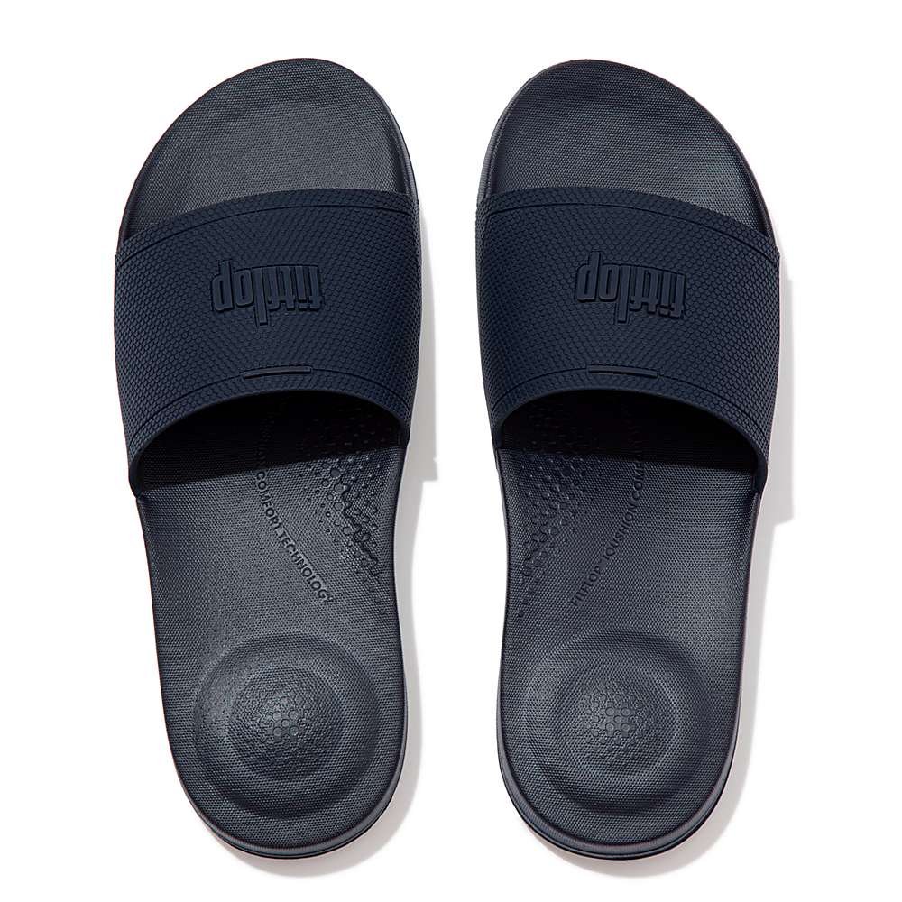 Claquette Fitflop IQUSHION Pool Homme Bleu Marine | YQZ-903152