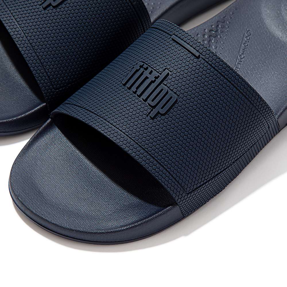 Claquette Fitflop IQUSHION Pool Homme Bleu Marine | YQZ-903152