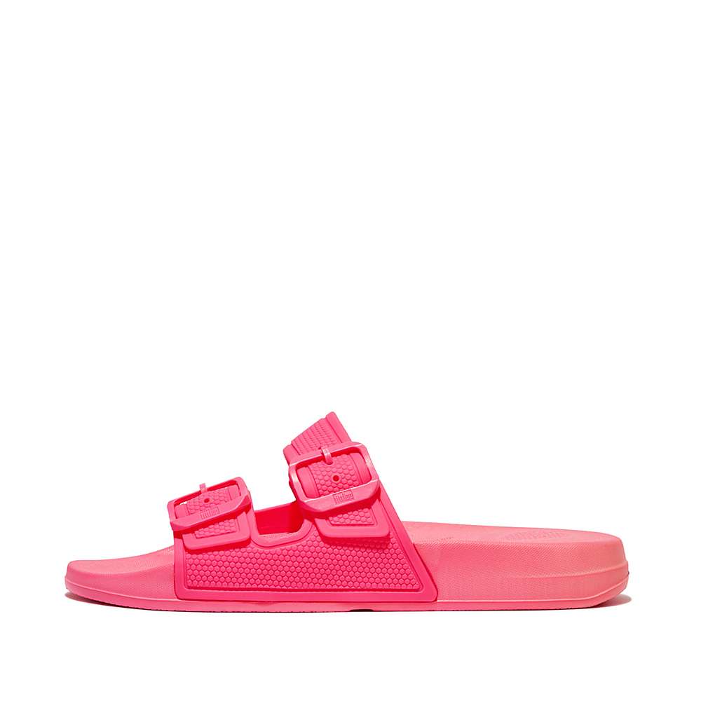 Claquette Fitflop IQUSHION Two-Bar Buckle Femme Rose | SAP-463587