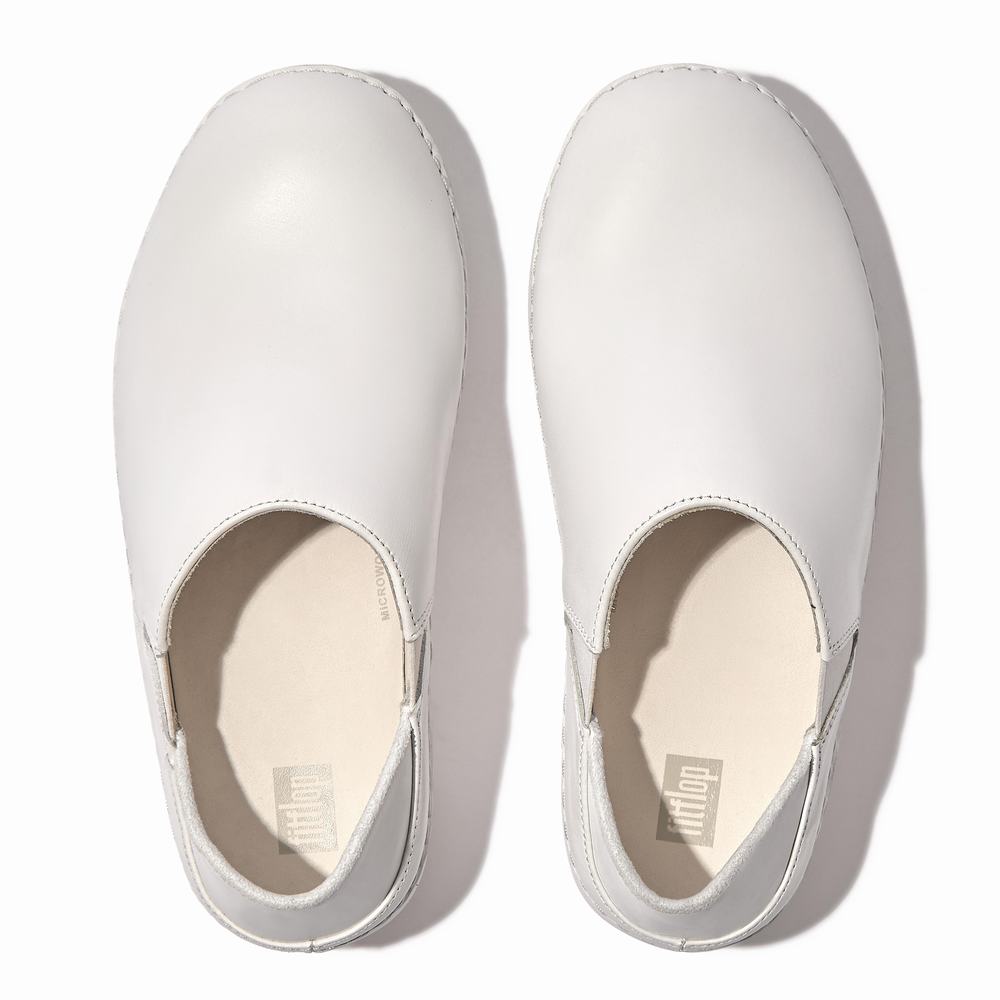 Loafers Fitflop SUPERLOAFER Leather Femme Blanche | ITO-436928