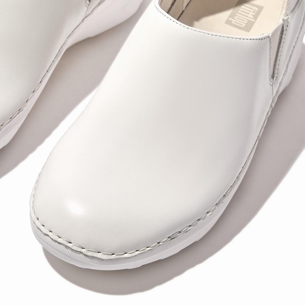 Loafers Fitflop SUPERLOAFER Leather Femme Blanche | ITO-436928