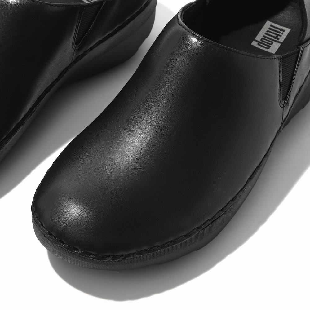 Loafers Fitflop SUPERLOAFER Leather Femme Noir | JUH-279563