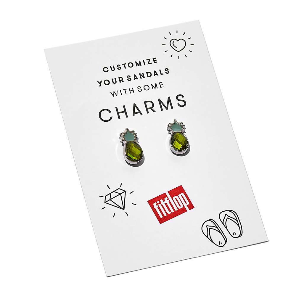 Pack Fitflop IQUSHION Charms Crystal Pineapple Charms 2 Femme Jaune | MFD-056418