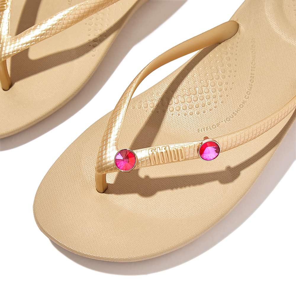 Pack Fitflop IQUSHION Charms Crystal Round Charms 2 Femme Rose | QHA-587901