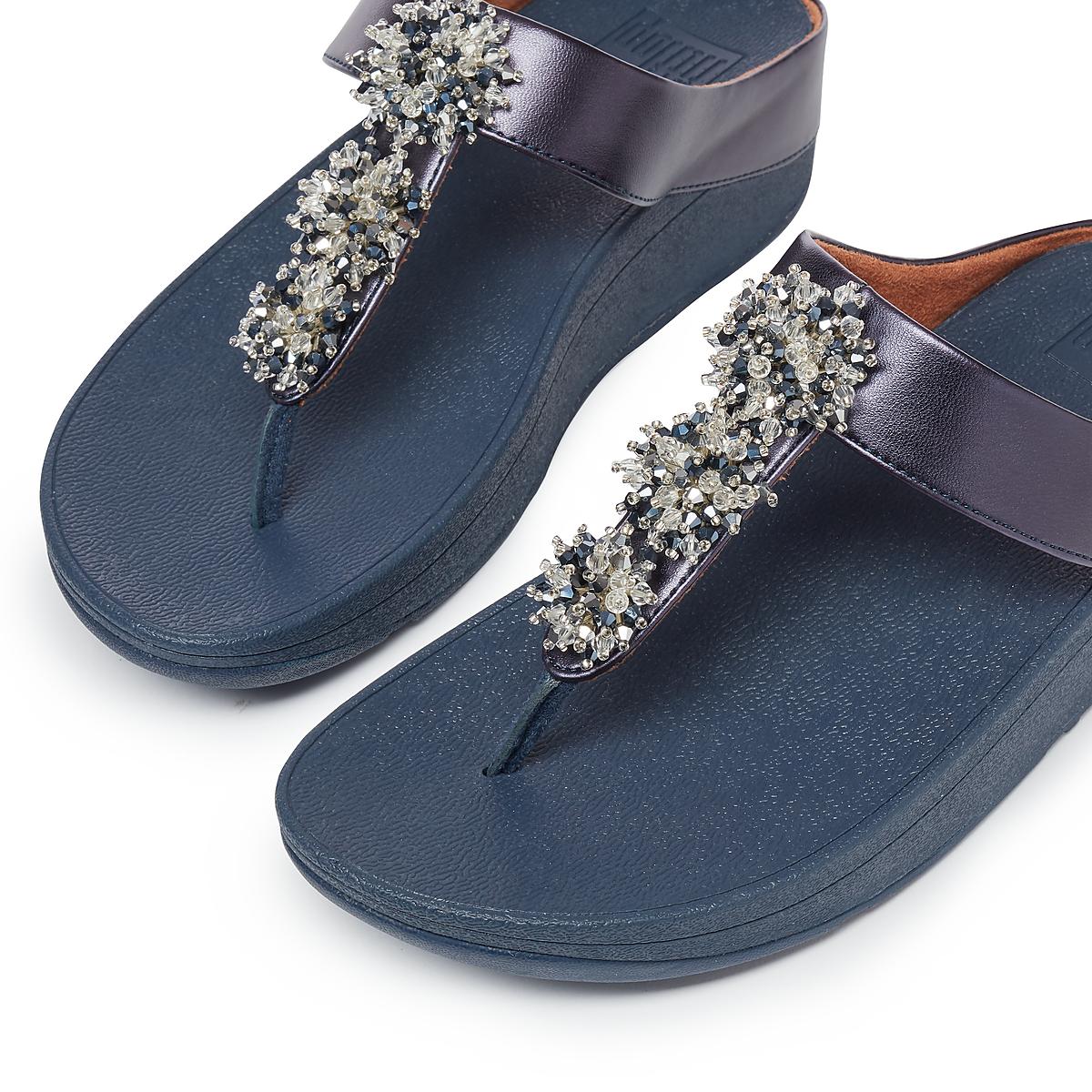 Sandales Fitflop GALAXY Toe-Thongs Femme Bleu | NZI-415037