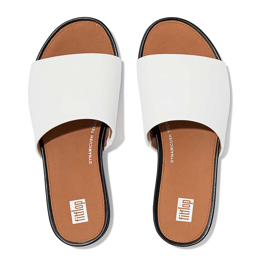 Sandales Fitflop GRACIE Leather Femme Blanche | JDS-987640