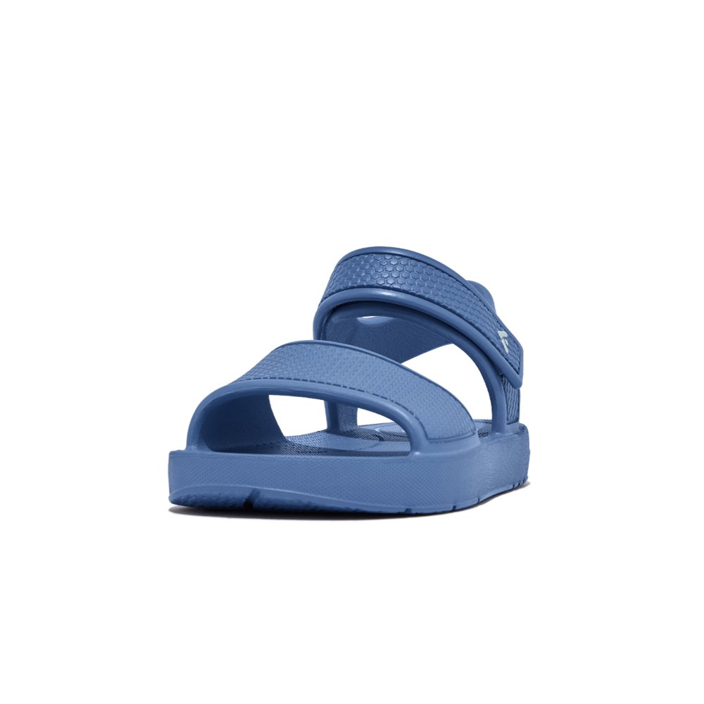 Sandales Fitflop IQUSHION Ergonomic Back-Strap Enfant Bleu | BOE-920478