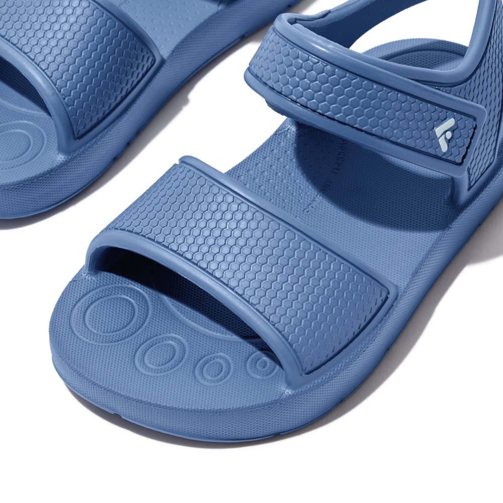 Sandales Fitflop IQUSHION Ergonomic Back-Strap Enfant Bleu | BOE-920478