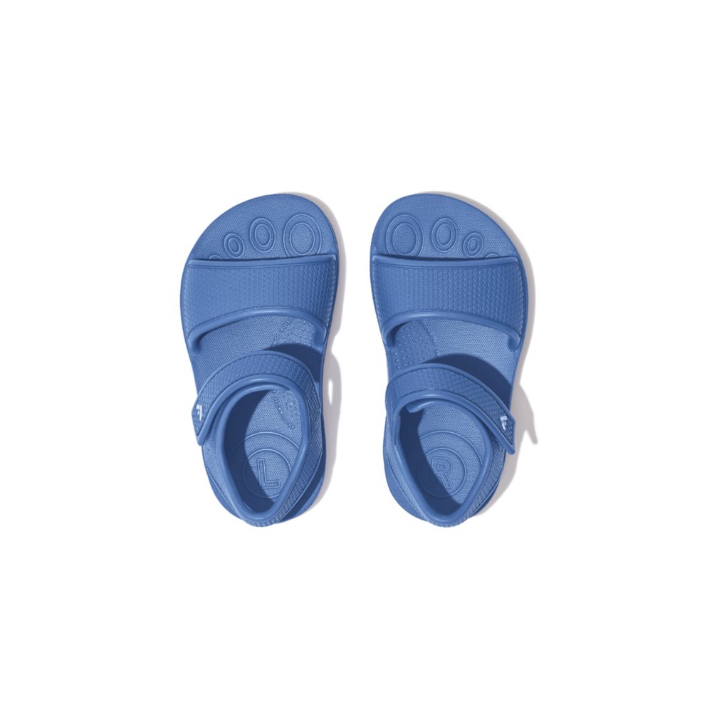 Sandales Fitflop IQUSHION Ergonomic Back-Strap Enfant Bleu | BOE-920478