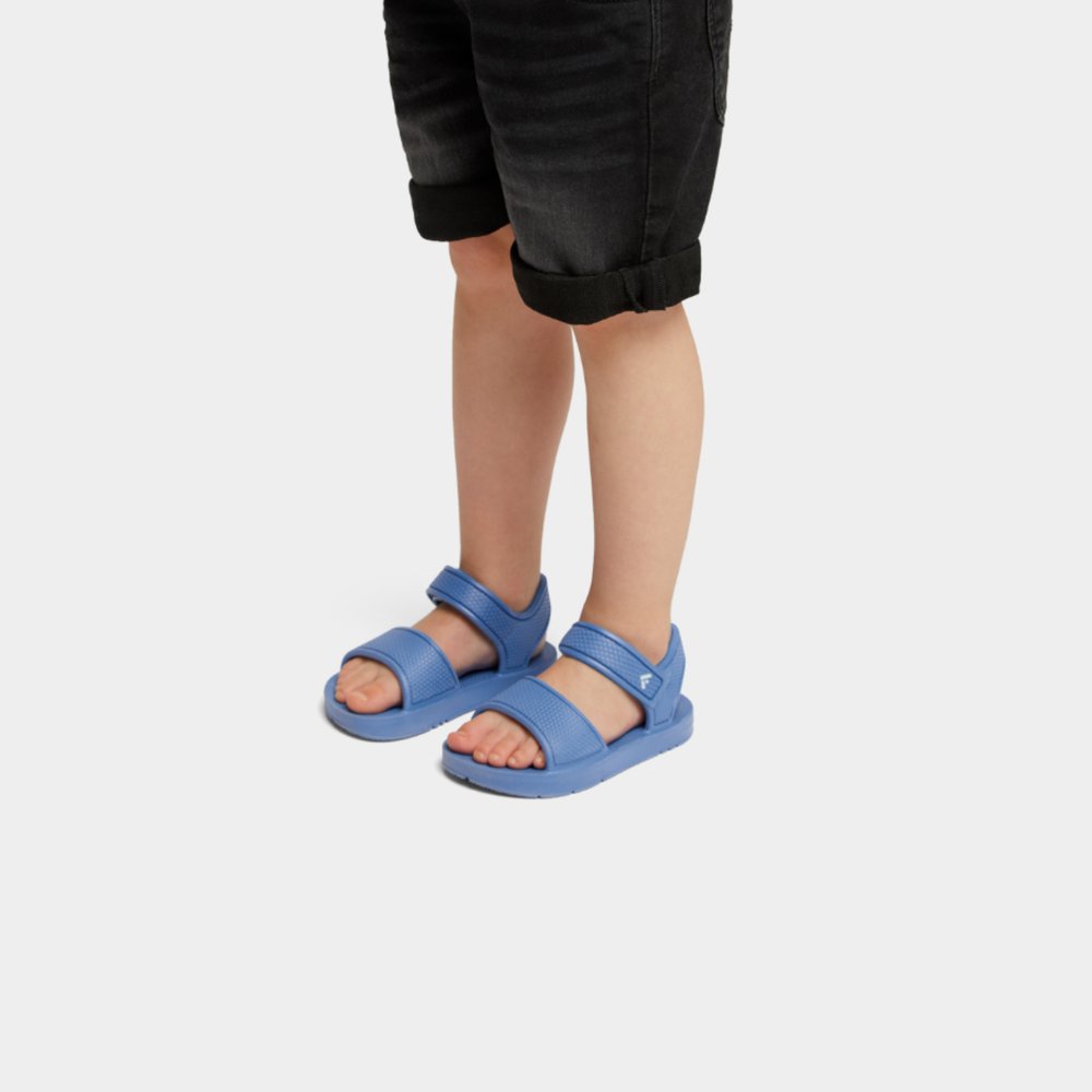 Sandales Fitflop IQUSHION Ergonomic Back-Strap Enfant Bleu | BOE-920478