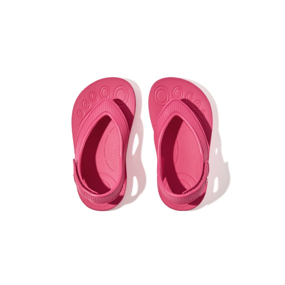 Sandales Fitflop IQUSHION Ergonomic Back-Strap Enfant Rose | GWA-183609