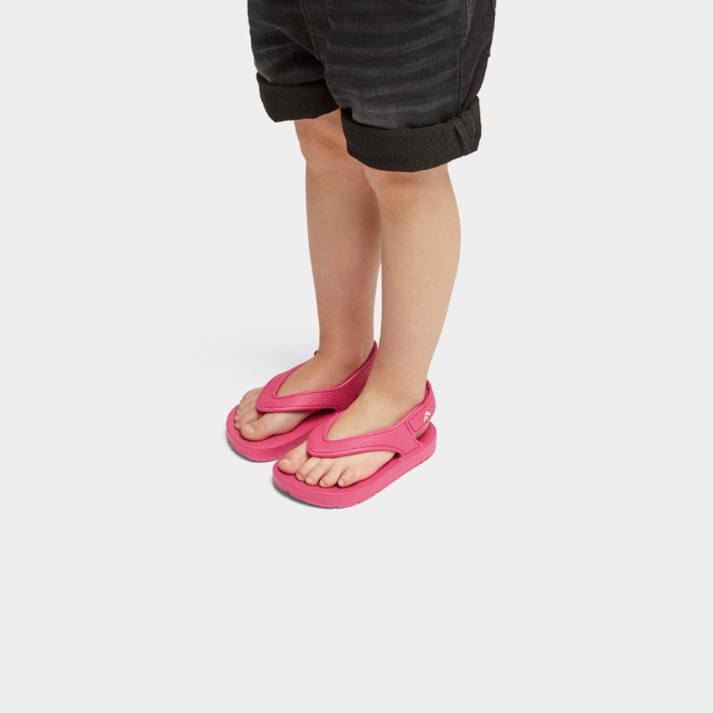 Sandales Fitflop IQUSHION Ergonomic Back-Strap Enfant Rose | GWA-183609