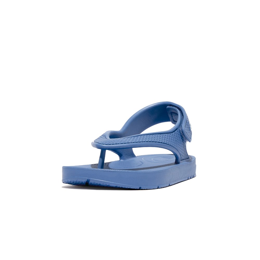 Sandales Fitflop IQUSHION Ergonomic Back-Strap Enfant Bleu | KEB-180427