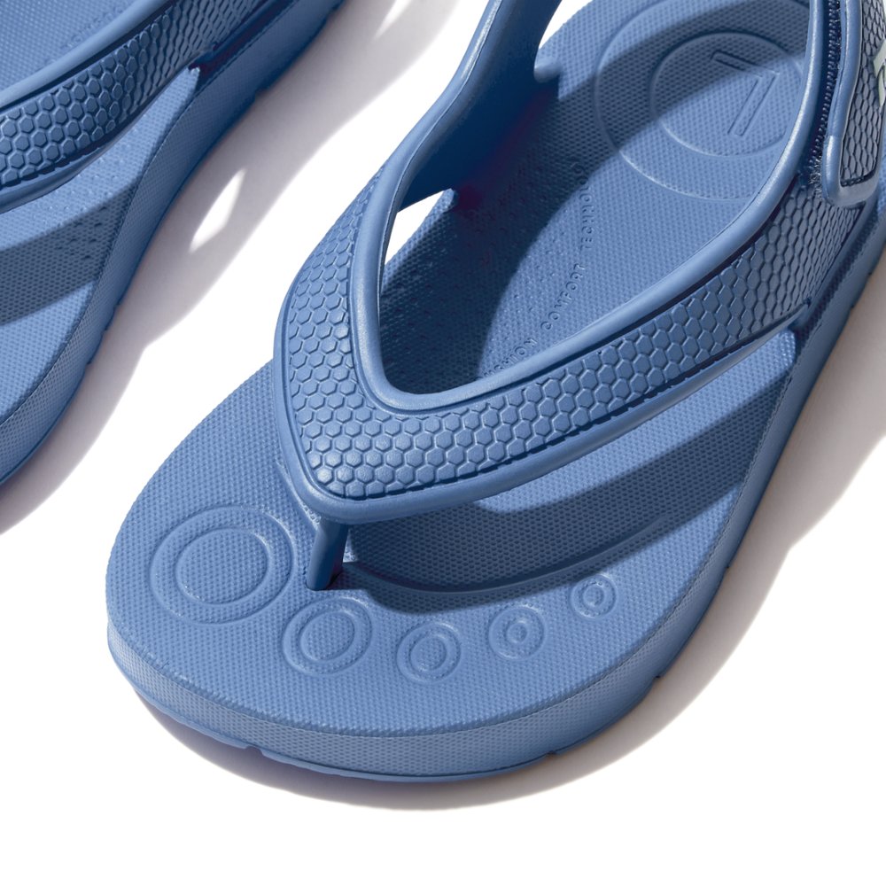 Sandales Fitflop IQUSHION Ergonomic Back-Strap Enfant Bleu | KEB-180427