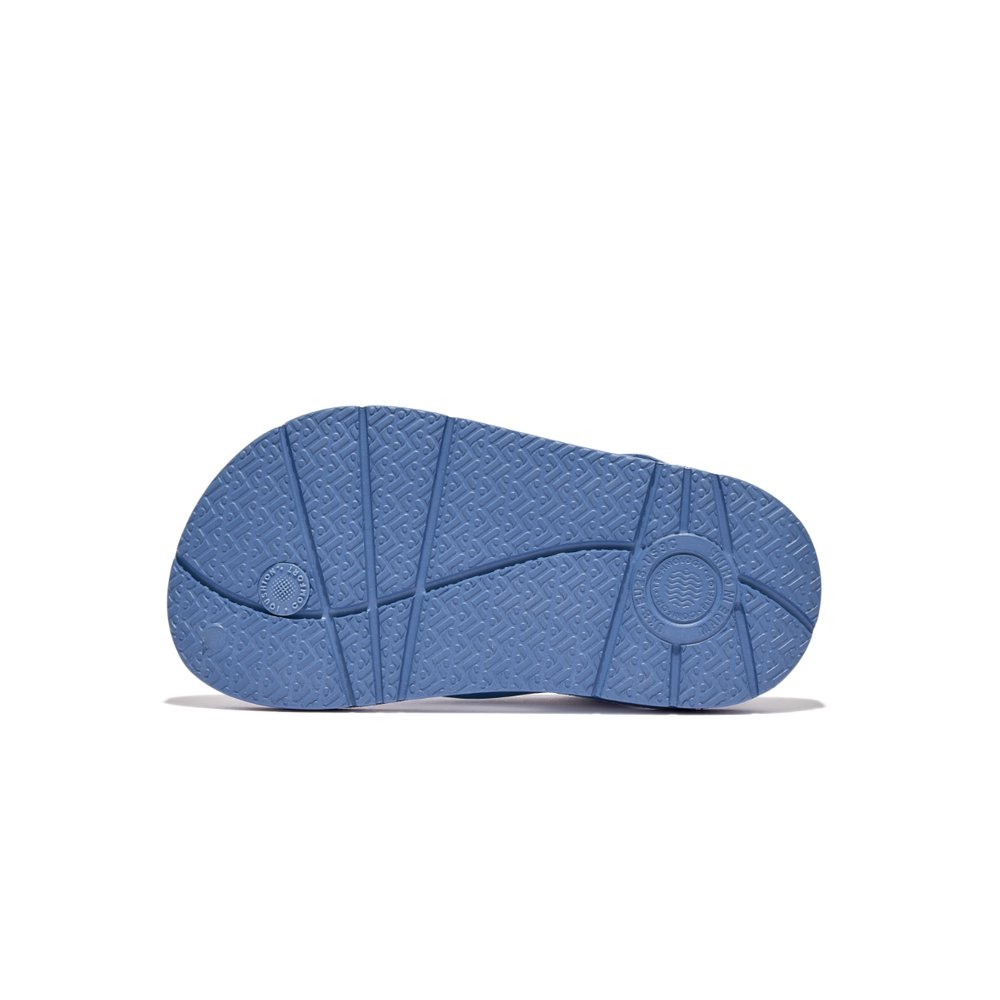 Sandales Fitflop IQUSHION Ergonomic Back-Strap Enfant Bleu | KEB-180427