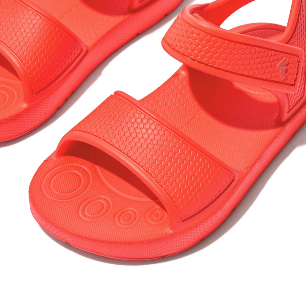 Sandales Fitflop IQUSHION Ergonomic Back-Strap Enfant Orange | QZG-302918