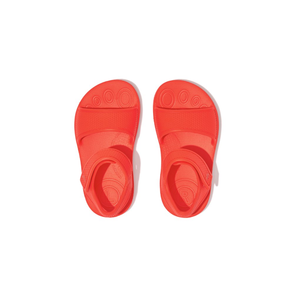 Sandales Fitflop IQUSHION Ergonomic Back-Strap Enfant Orange | QZG-302918