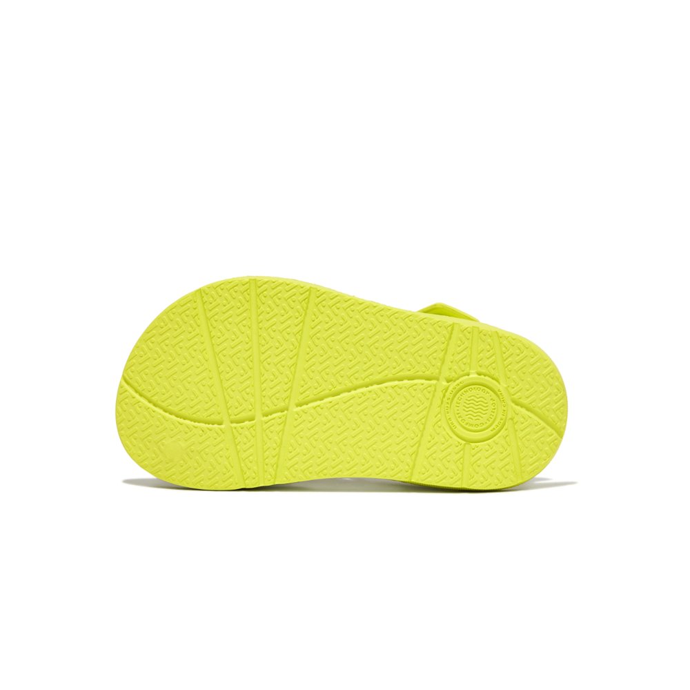 Sandales Fitflop IQUSHION Ergonomic Back-Strap Enfant Jaune | YWN-579640