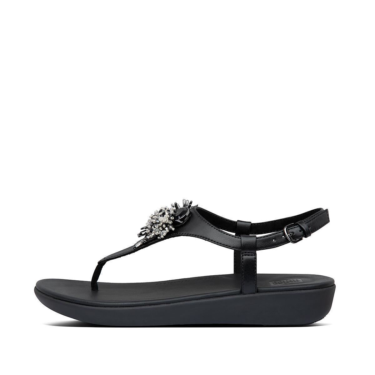 Sandales Fitflop LAINEY Under The Sea Back-Strap Femme Noir | YLI-934572