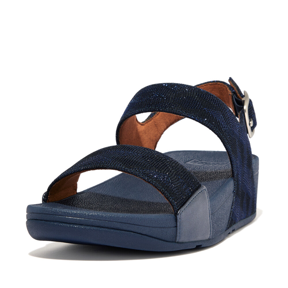 Sandales Fitflop LULU Glitz Backstrap Femme Bleu Marine | YPK-407369