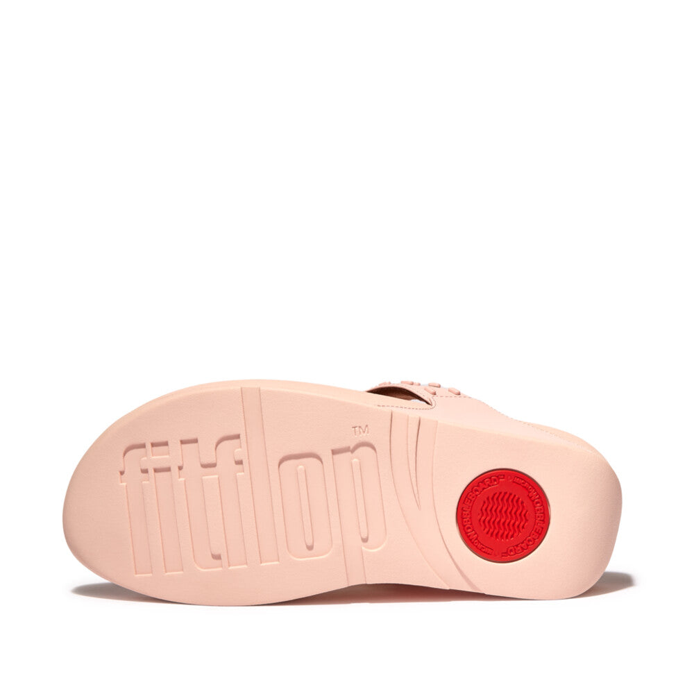 Sandales Fitflop LULU Stud Leather Toe-Post Femme Rose | UJE-463809