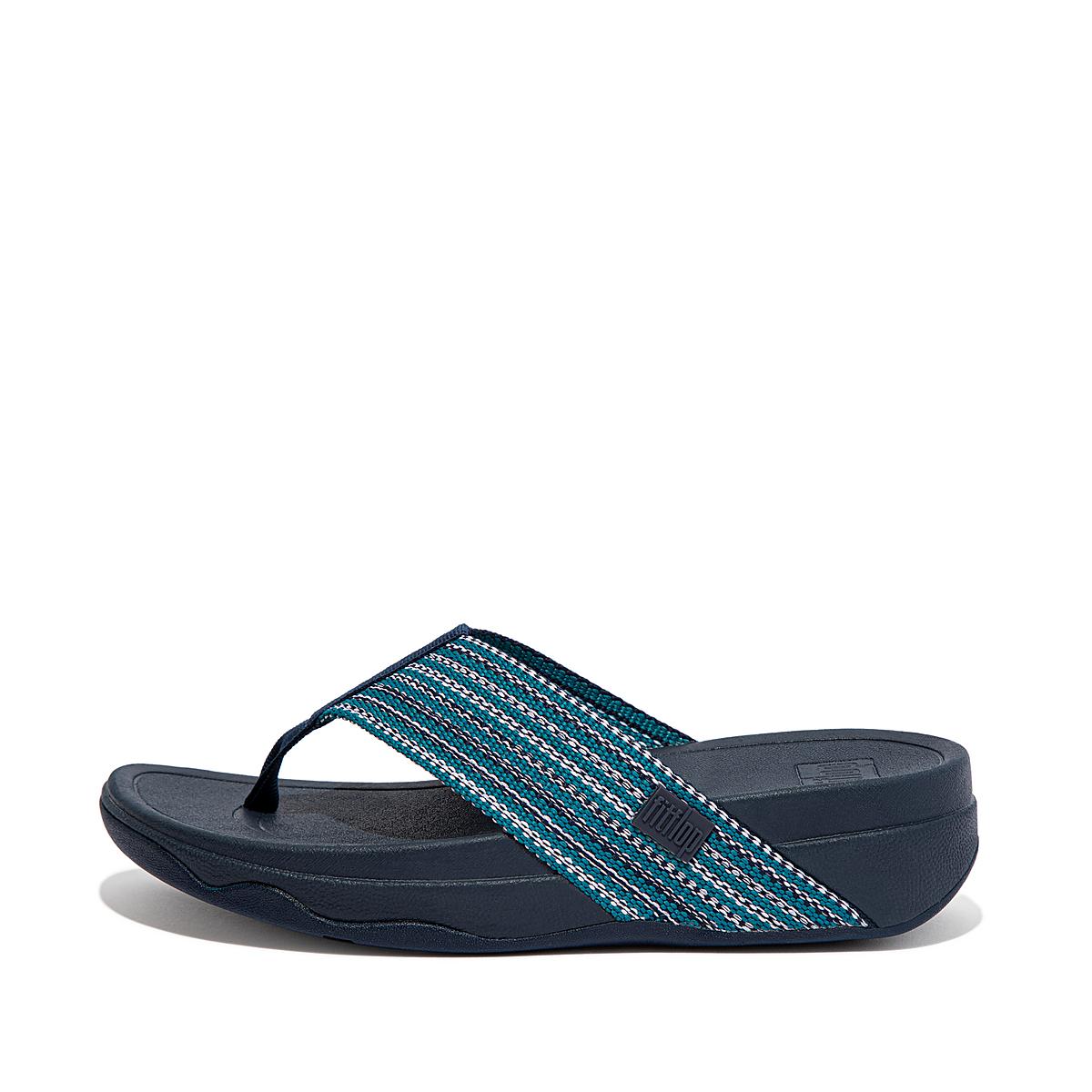 Sandales Fitflop SURFA Toe-Post Femme Bleu | VIU-961073