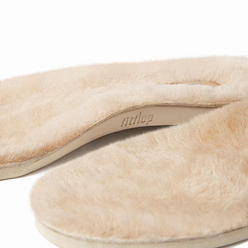 Semelles Fitflop WONDERWELLY Luxe Shearling Insoles 1 Pair Femme Blanche | DTC-417382