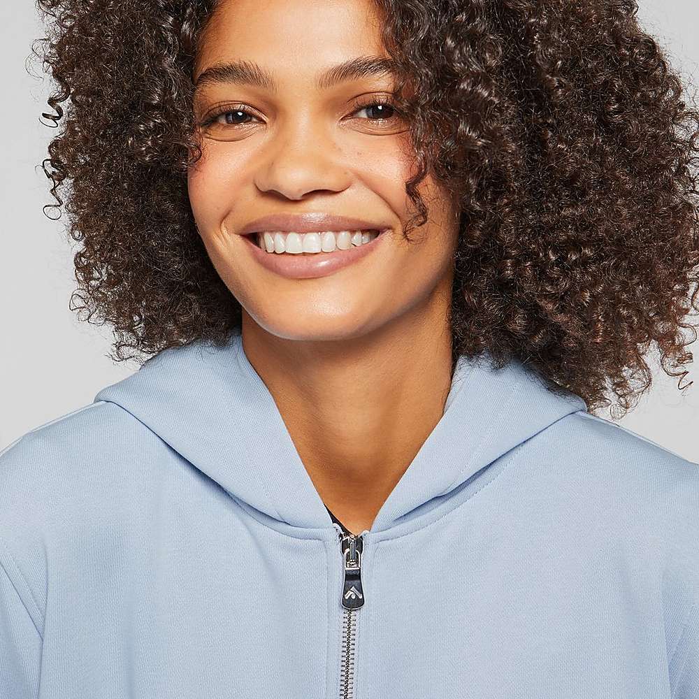 Sweat À Capuche Fitflop BASIC THREADS Full Zip Femme Bleu | JBS-207834