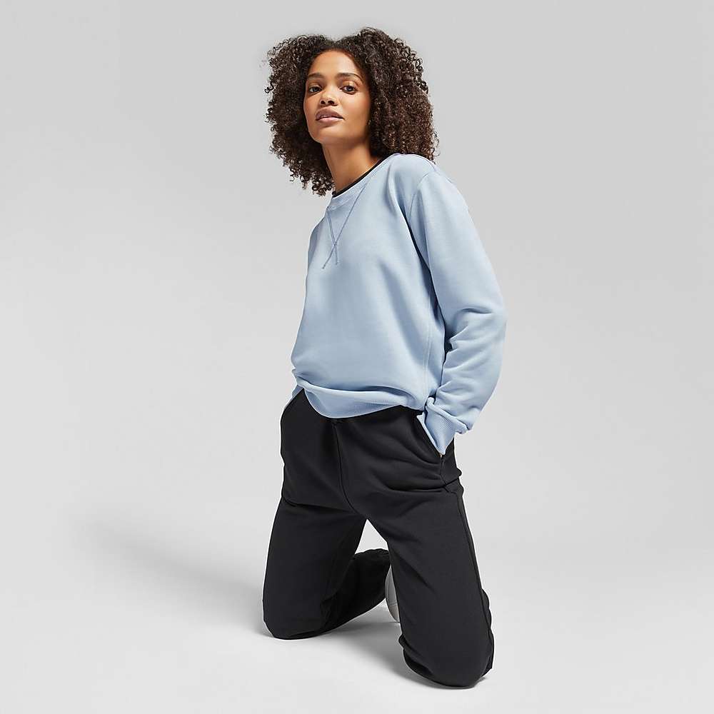 Sweatshirt Fitflop BASIC THREADS Crew Femme Bleu | LPZ-615408