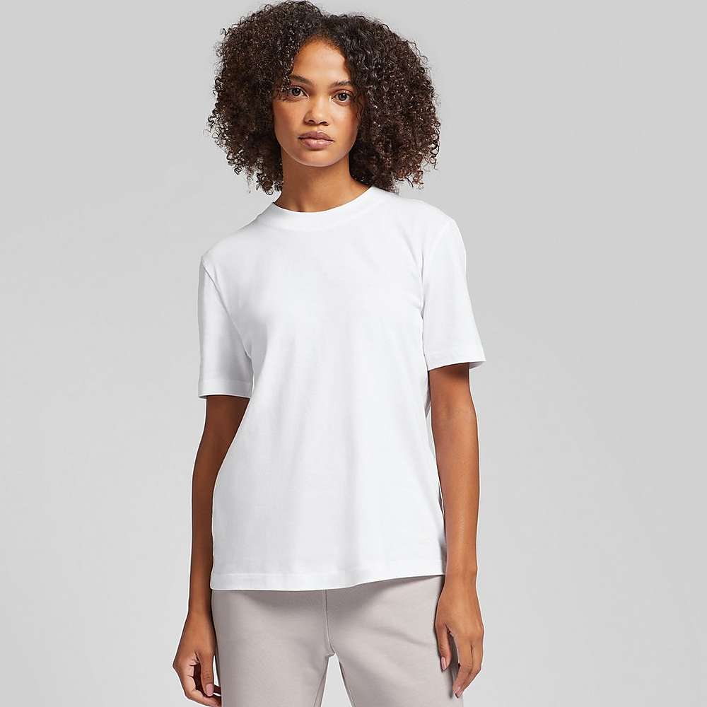 T Shirts Fitflop BASIC THREADS Crew T Shirt Femme Blanche | YAE-915374