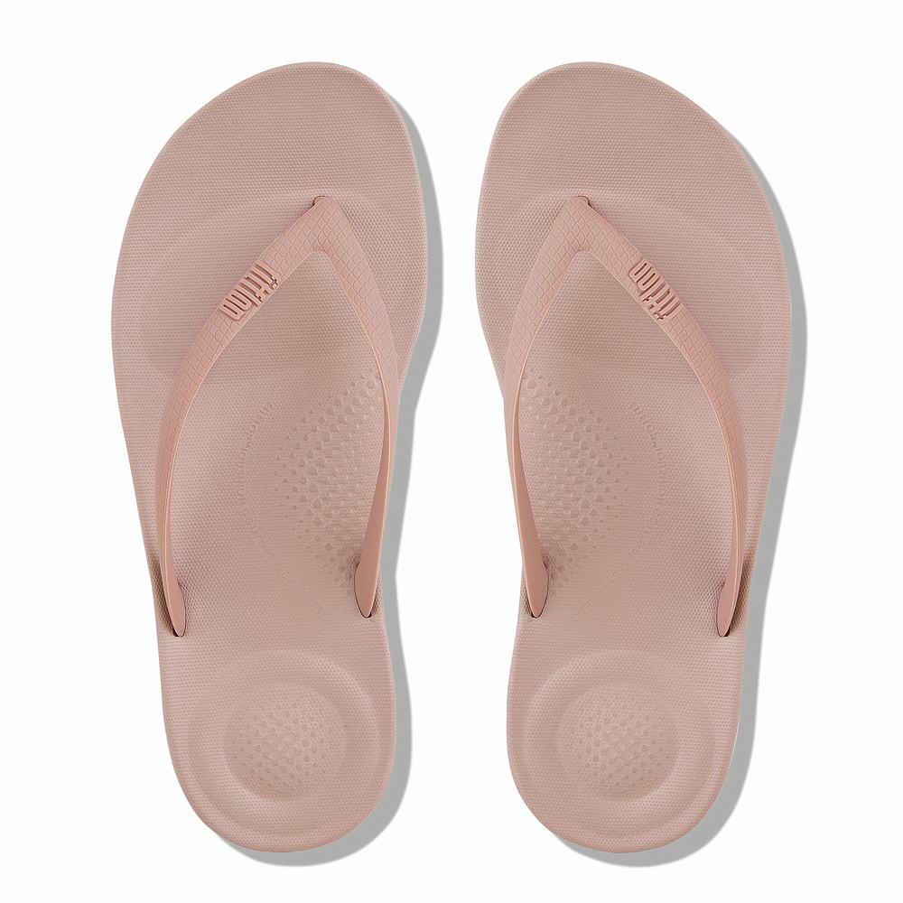 Tong Fitflop IQUSHION Ergonomic Femme Beige | EGA-241539