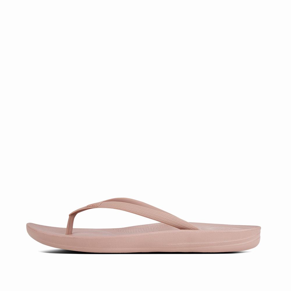 Tong Fitflop IQUSHION Ergonomic Femme Beige | EGA-241539