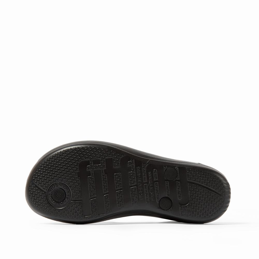 Tong Fitflop IQUSHION Ergonomic Femme Noir | RKS-287541