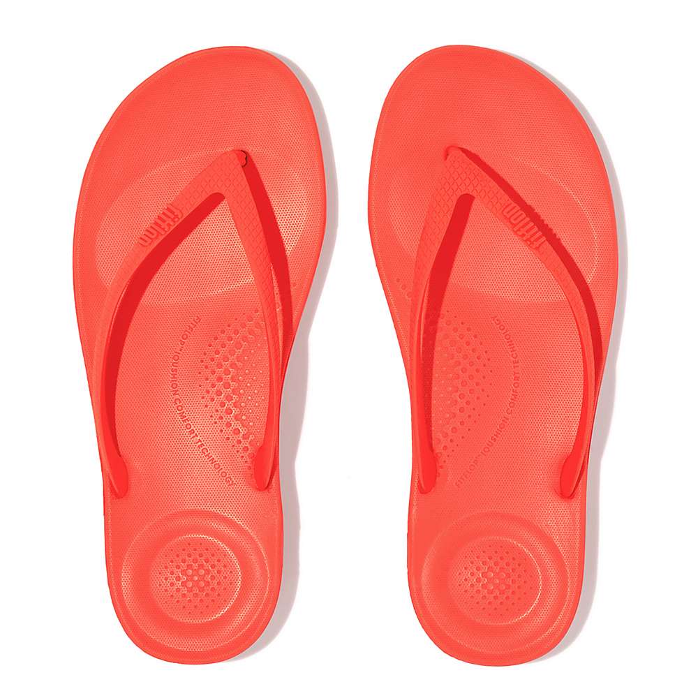 Tong Fitflop IQUSHION Ergonomic Femme Orange | EVW-854260