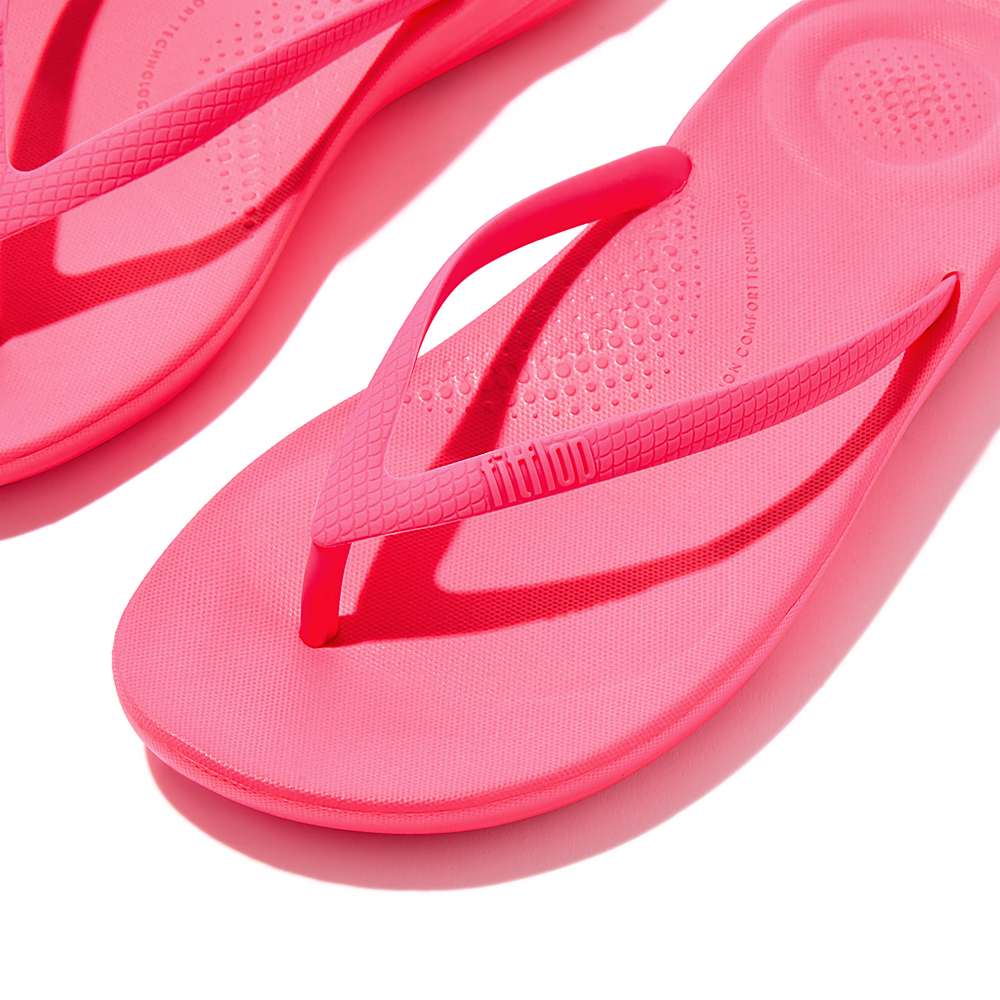 Tong Fitflop IQUSHION Ergonomic Femme Rose | GUJ-612498