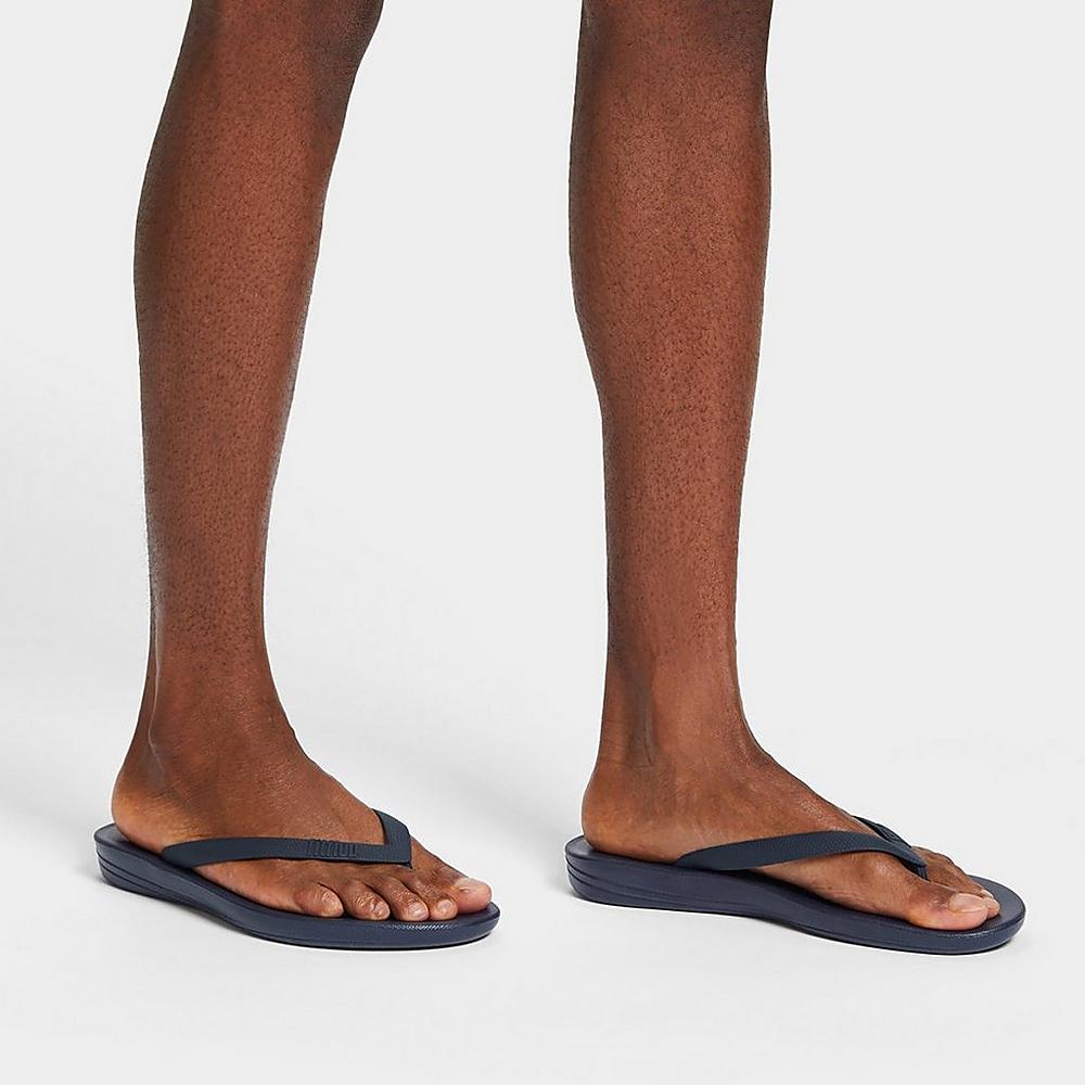 Tong Fitflop IQUSHION Ergonomic Homme Bleu Marine | XNF-673914