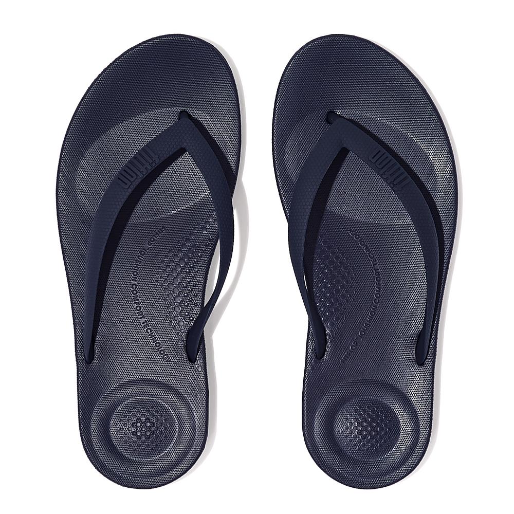 Tong Fitflop IQUSHION Ergonomic Homme Bleu Marine | XNF-673914