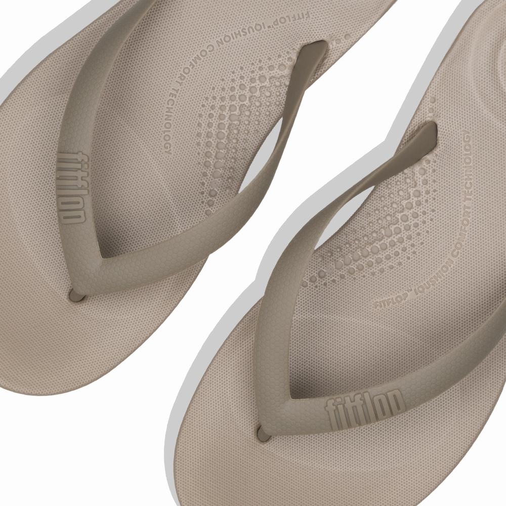 Tong Fitflop IQUSHION Ergonomic Homme Grise | RZU-510342