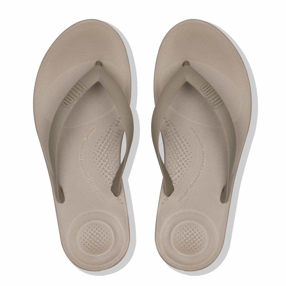 Tong Fitflop IQUSHION Ergonomic Homme Grise | RZU-510342