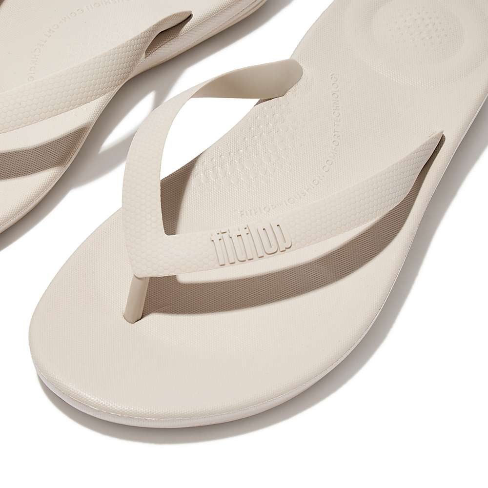 Tong Fitflop IQUSHION Ergonomic Homme Grise Beige | TZE-928410