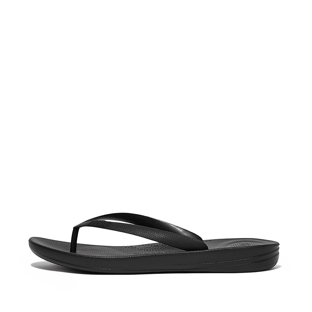 Tong Fitflop IQUSHION Ergonomic Homme Noir | STH-389751