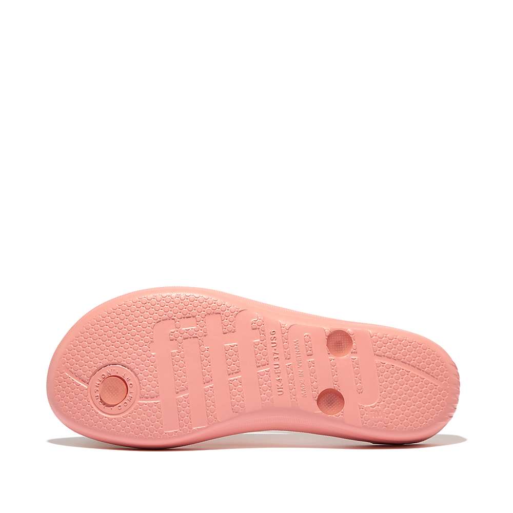 Tong Fitflop IQUSHION Transparent Femme Rose | RKY-327984